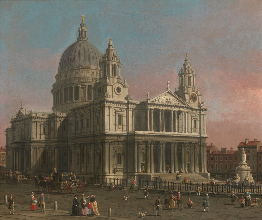Canaletto's view, 1754