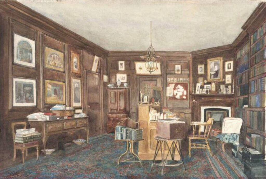Canon Valpy's study Corfe