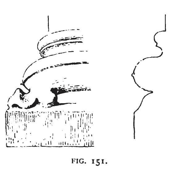 Fig 151 -Base with Angle Spur, Porch of Wells