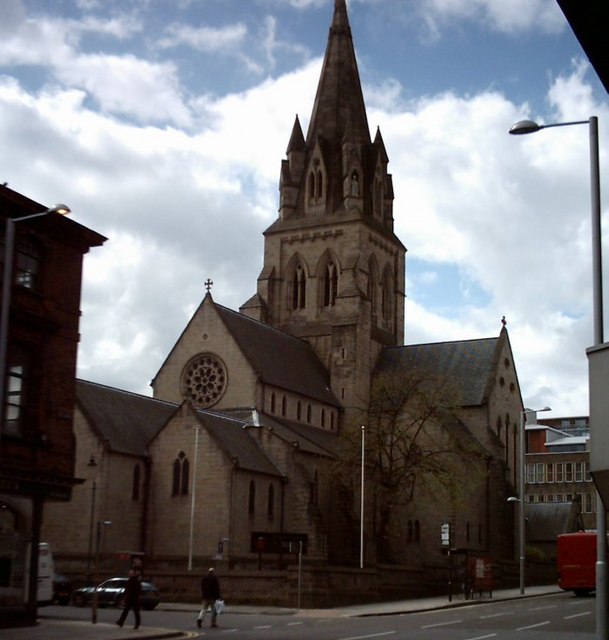 Nottingham Cathedral from Derby Road - geograph.org.uk - 153766